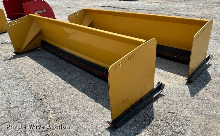 image for item NL9417 (2) VETCO 10'W skid steer snow pushers