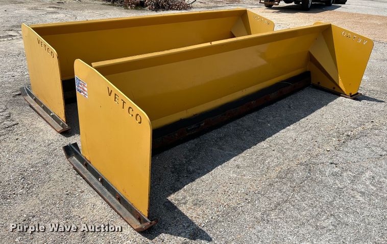 image for item NL9417 (2) VETCO 10'W skid steer snow pushers