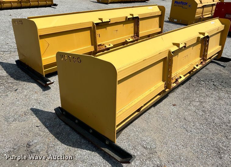 image for item NL9417 (2) VETCO 10'W skid steer snow pushers