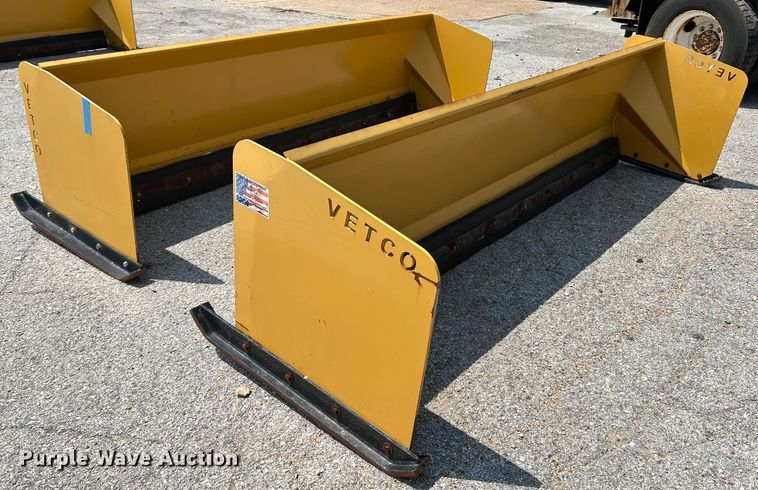 image for item NL9418 (2) VETCO skid steer snow pushers
