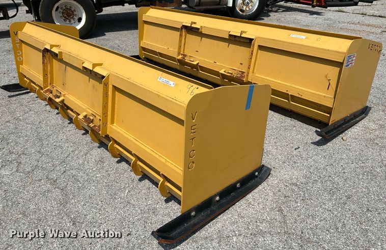 image for item NL9418 (2) VETCO skid steer snow pushers