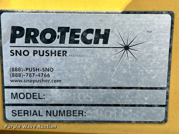 image for item NL9419 (2) Pro-Tech 10'W skid steer snow pushers