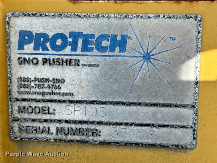 image for item NL9419 (2) Pro-Tech 10'W skid steer snow pushers