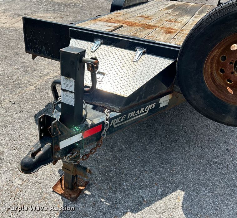 image for item NL9430 2015 Rice Trailers FMEH8220  utility trailer