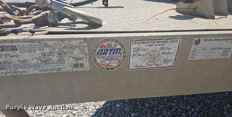 image for item NT9774 2014 Featherlite 3110-0017-STD  utility trailer