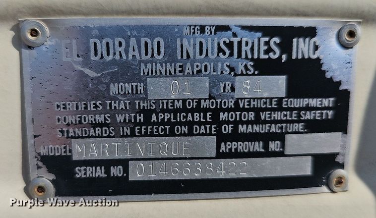 image for item NU9194 1984 Chevrolet G30  RV