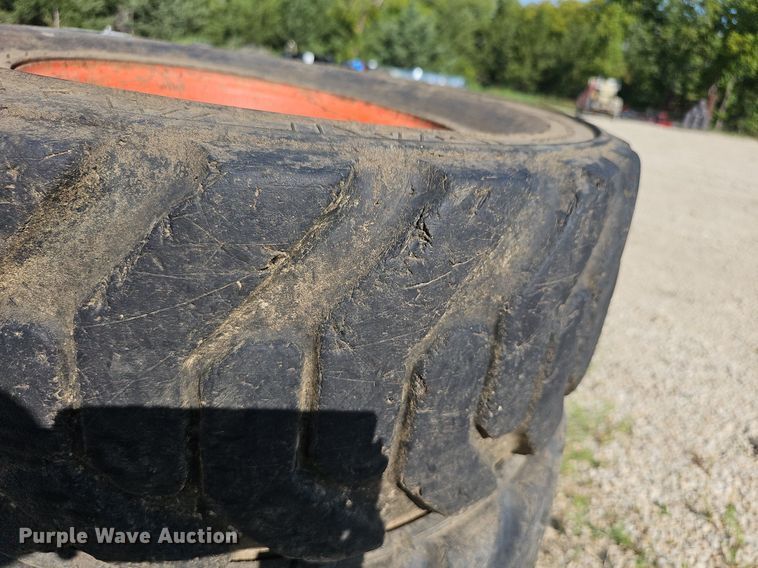 image for item NU9200 (4) Galaxy skid steer tires and wheels