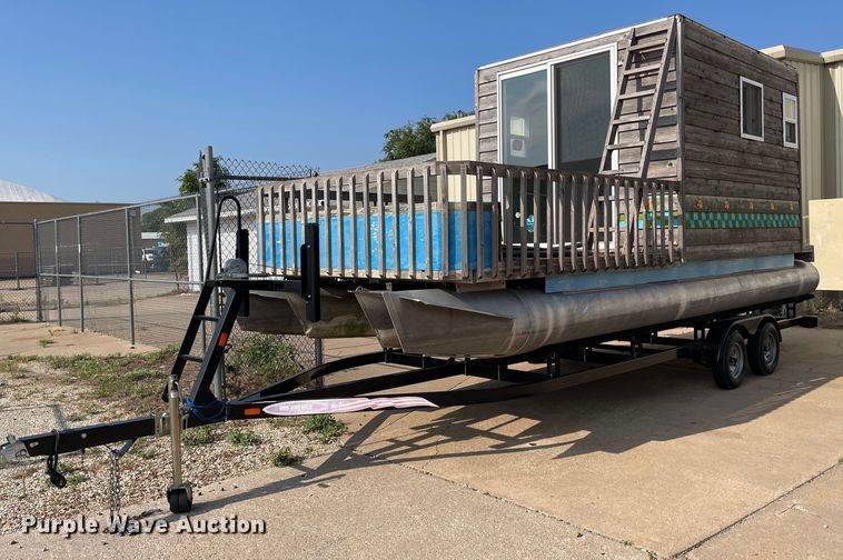 image for item NY9557 Shop built  pontoon boat