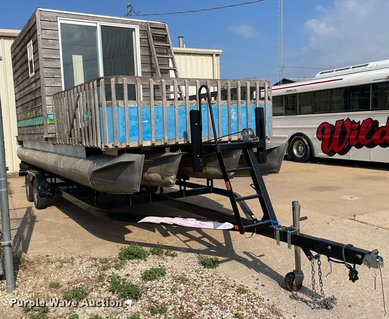image for item NY9557 Shop built  pontoon boat