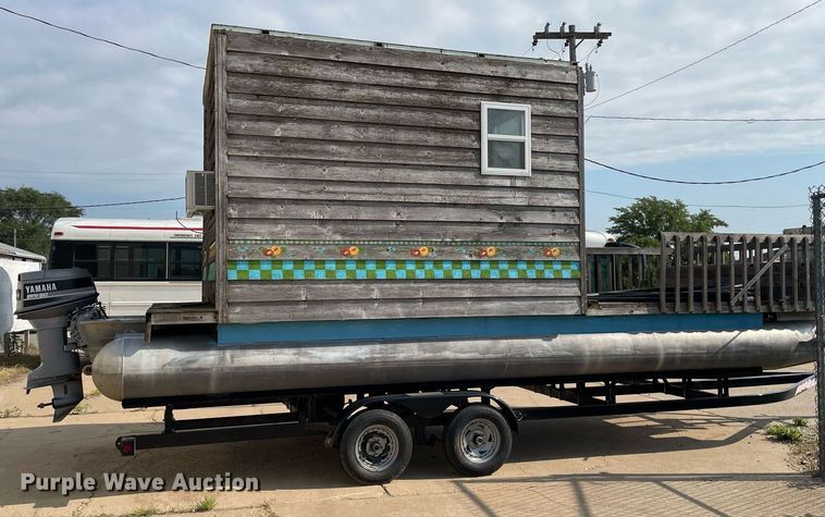 image for item NY9557 Shop built  pontoon boat