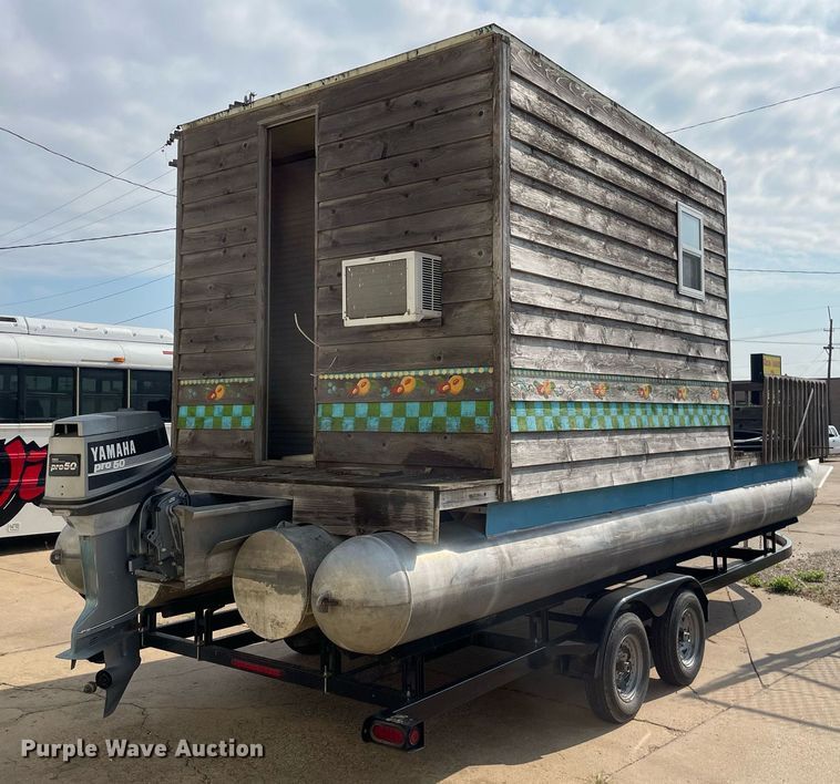 image for item NY9557 Shop built  pontoon boat