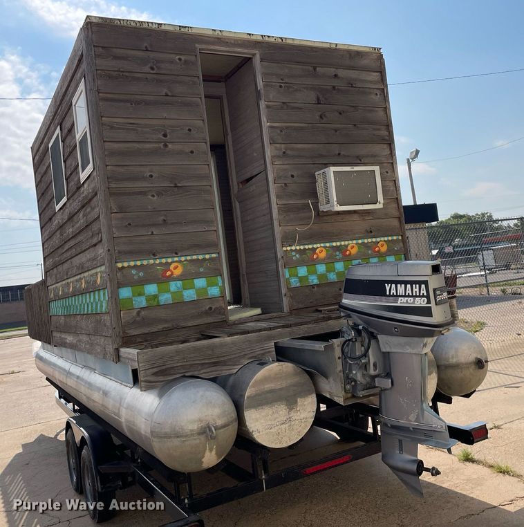 image for item NY9557 Shop built  pontoon boat