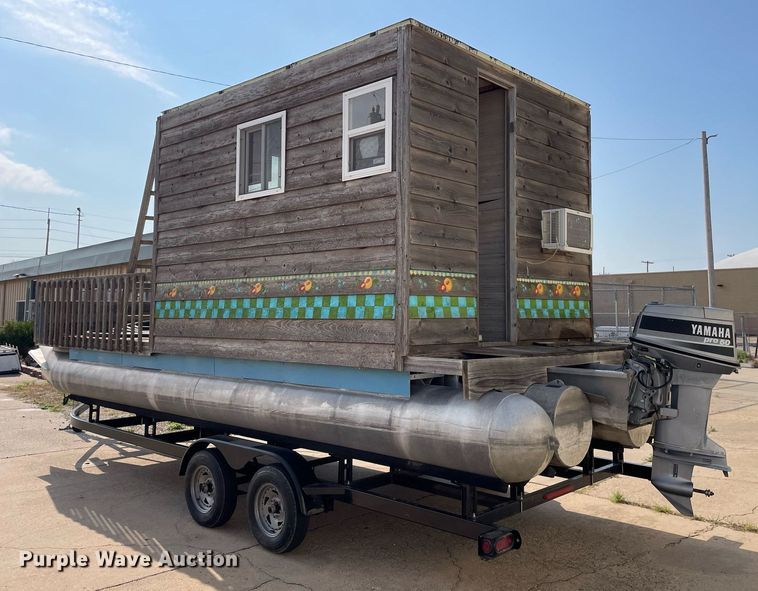 image for item NY9557 Shop built  pontoon boat