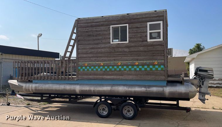 image for item NY9557 Shop built  pontoon boat