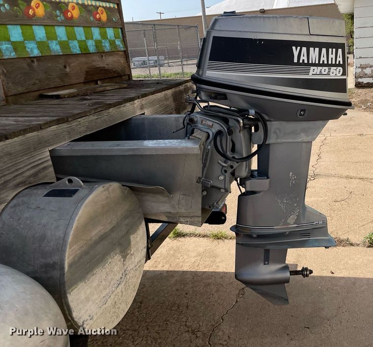 image for item NY9557 Shop built  pontoon boat