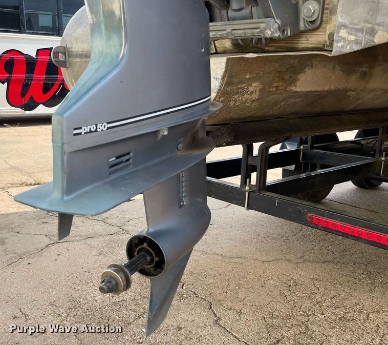 image for item NY9557 Shop built  pontoon boat