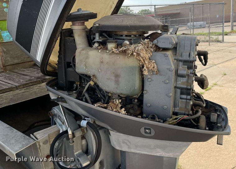 image for item NY9557 Shop built  pontoon boat