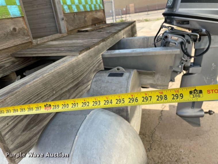 image for item NY9557 Shop built  pontoon boat