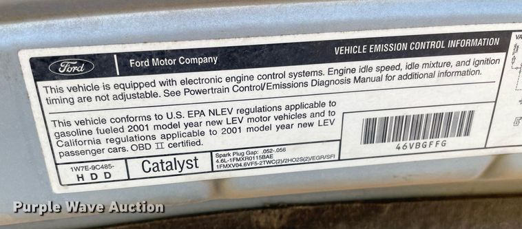 image for item NY9609 2001 Ford Crown Victoria LX