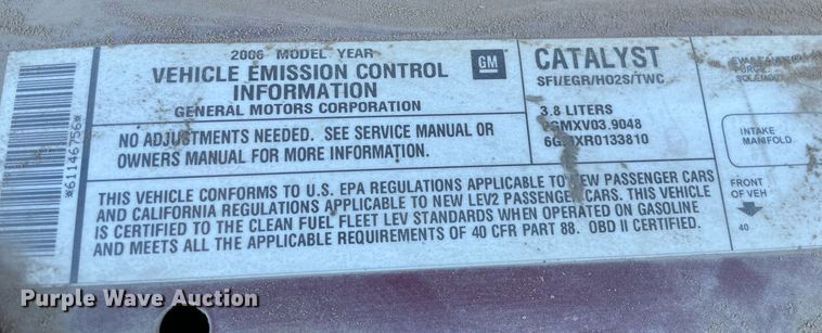 image for item NY9610 2006 Buick LaCrosse CX