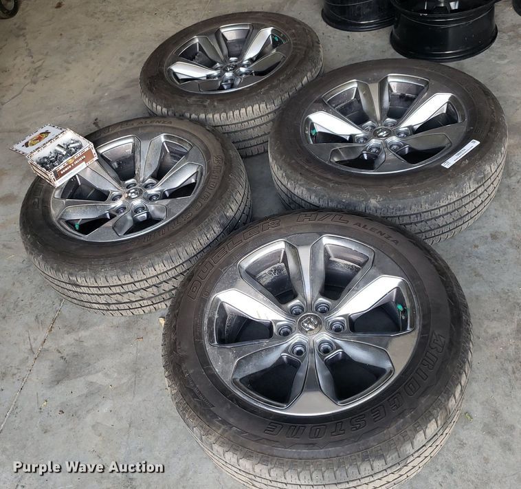 image for item OB9764 (4) Bridgestone Dueller H/L 275/55R20 tires and wheels