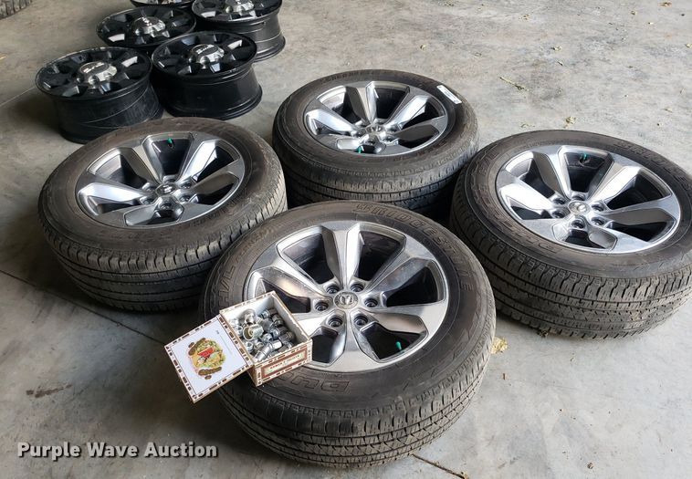 image for item OB9764 (4) Bridgestone Dueller H/L 275/55R20 tires and wheels