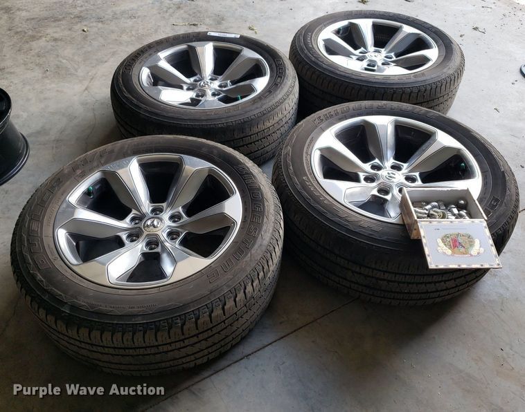 image for item OB9764 (4) Bridgestone Dueller H/L 275/55R20 tires and wheels