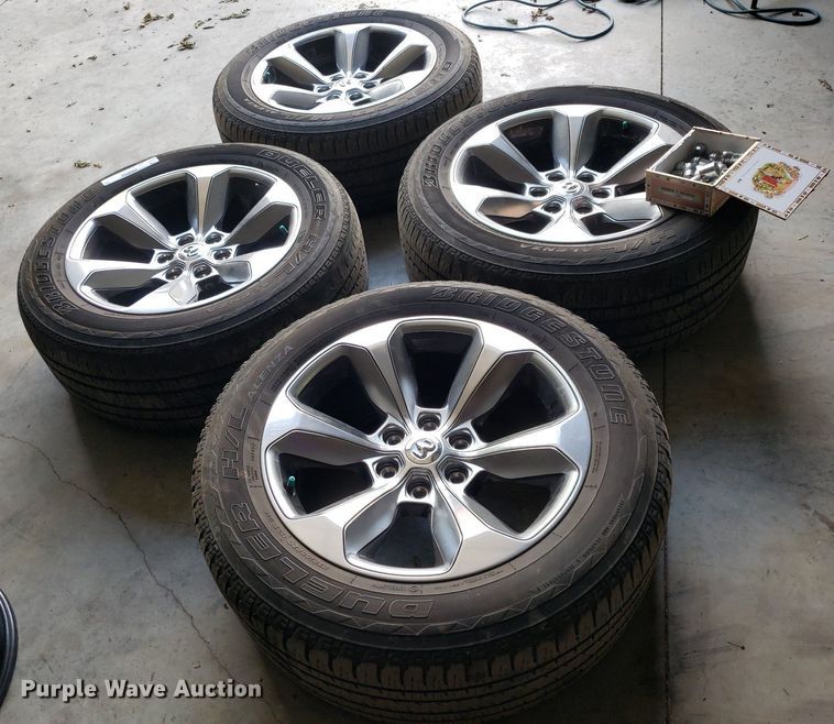 image for item OB9764 (4) Bridgestone Dueller H/L 275/55R20 tires and wheels