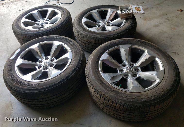 image for item OB9764 (4) Bridgestone Dueller H/L 275/55R20 tires and wheels