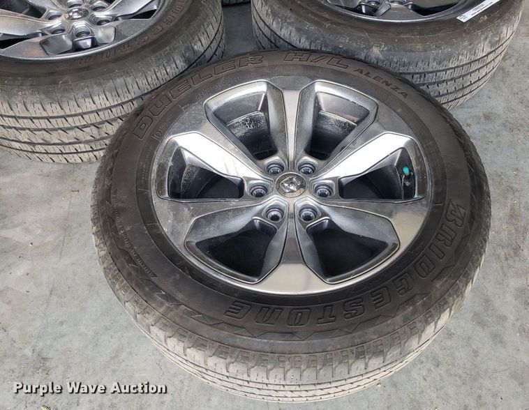 image for item OB9764 (4) Bridgestone Dueller H/L 275/55R20 tires and wheels