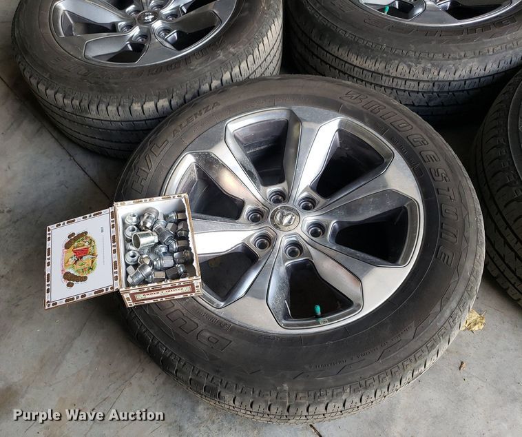 image for item OB9764 (4) Bridgestone Dueller H/L 275/55R20 tires and wheels