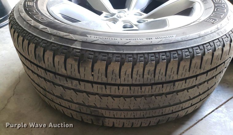 image for item OB9764 (4) Bridgestone Dueller H/L 275/55R20 tires and wheels