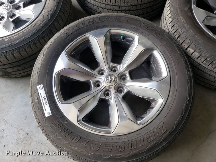 image for item OB9764 (4) Bridgestone Dueller H/L 275/55R20 tires and wheels