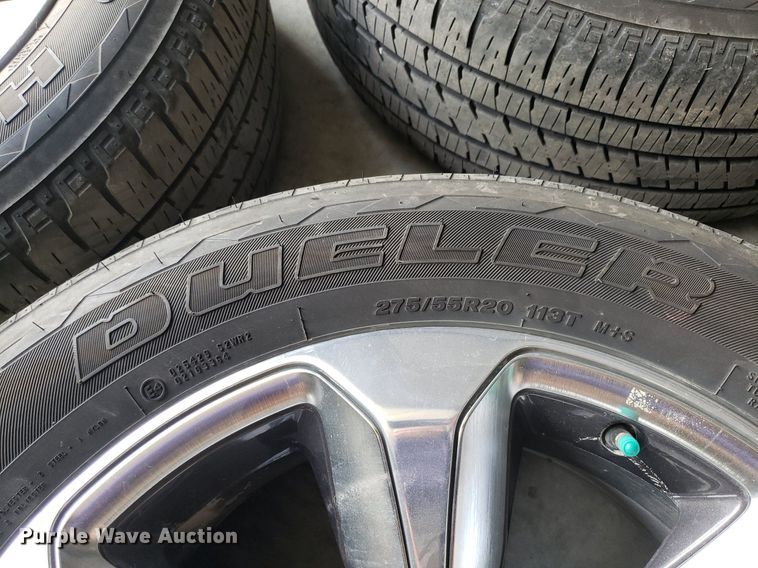 image for item OB9764 (4) Bridgestone Dueller H/L 275/55R20 tires and wheels
