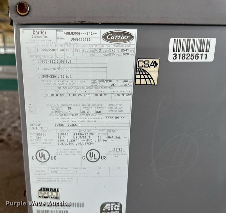 image for item OC9358 (2) HVAC units