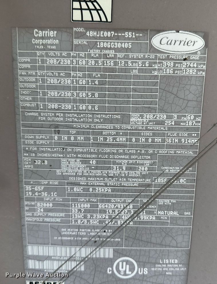 image for item OC9358 (2) HVAC units