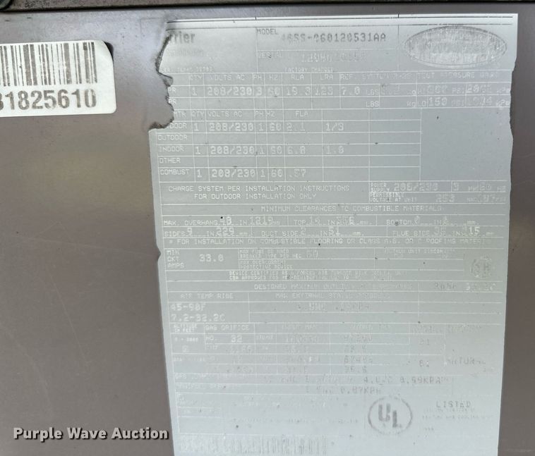 image for item OC9359 (2) HVAC units