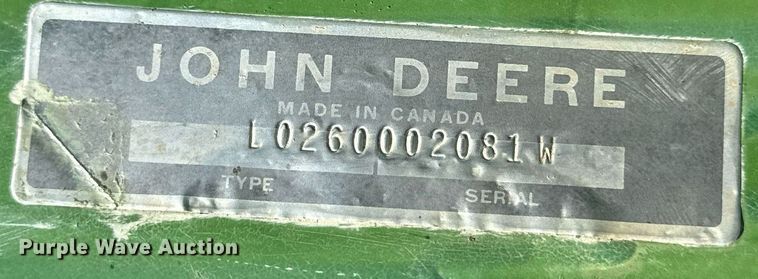 image for item OC9413 John Deere 260 loader