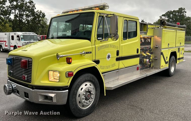 image for item OK9788 1993 Freightliner FL80  fire truck