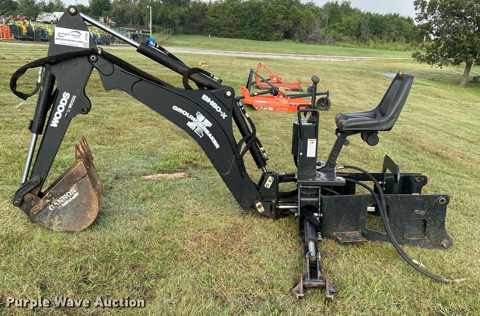 Woods BH80X1 backhoe attachment in Drumright, OK Item DI7983 for