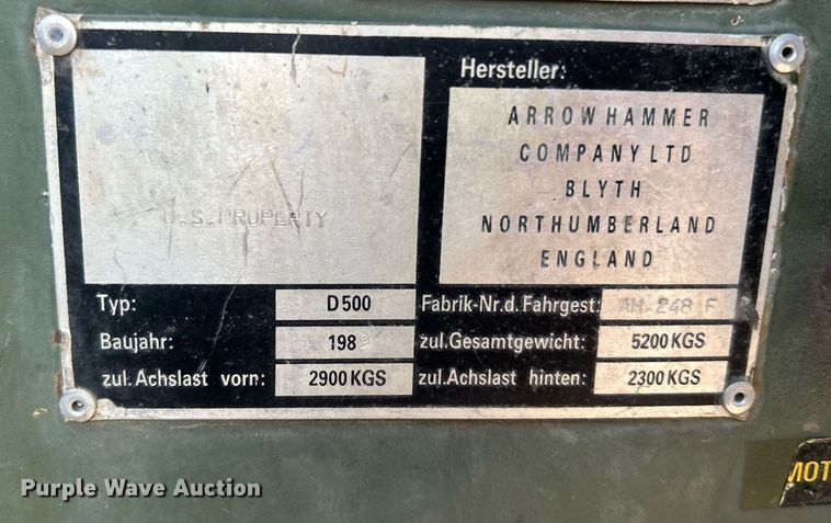 image for item DI7965 1989 Arrow Hammer Co. LTD D500  hammer