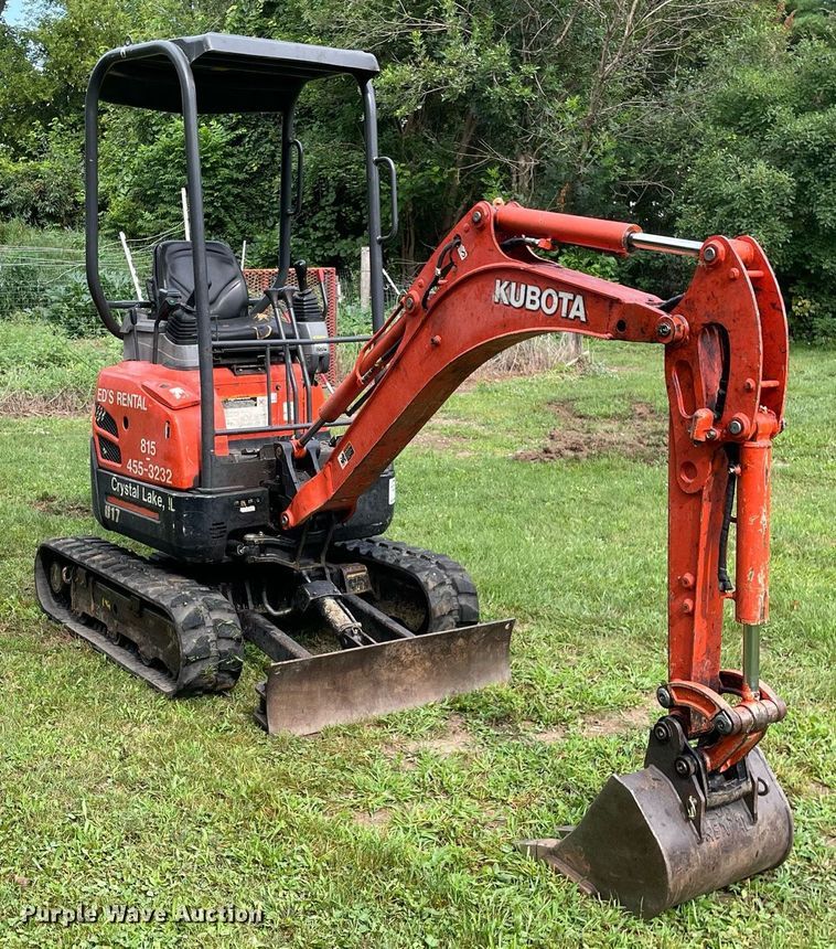 image for item DL3960 2015 Kubota U17  mini excavator