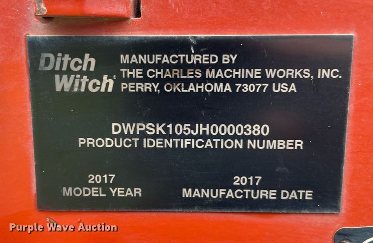 image for item DL3962 2017 Ditch Witch SK1050  compact utility loader