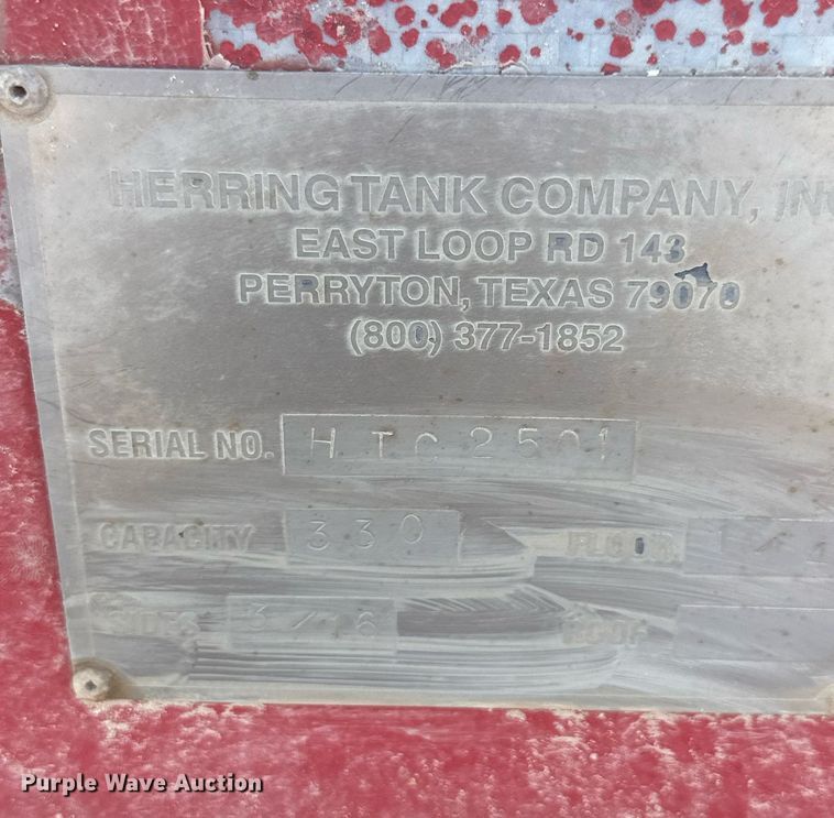 image for item DM2597 2004 Herring  frac tank trailer