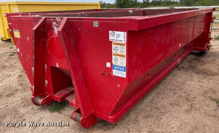 image for item DN4734 2020 Custom Manufacturing, Inc. RO1615B  roll-off container