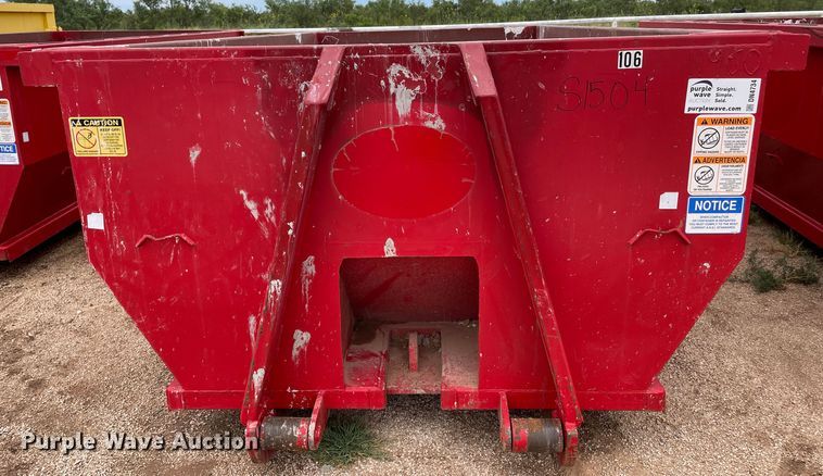 image for item DN4734 2020 Custom Manufacturing, Inc. RO1615B  roll-off container