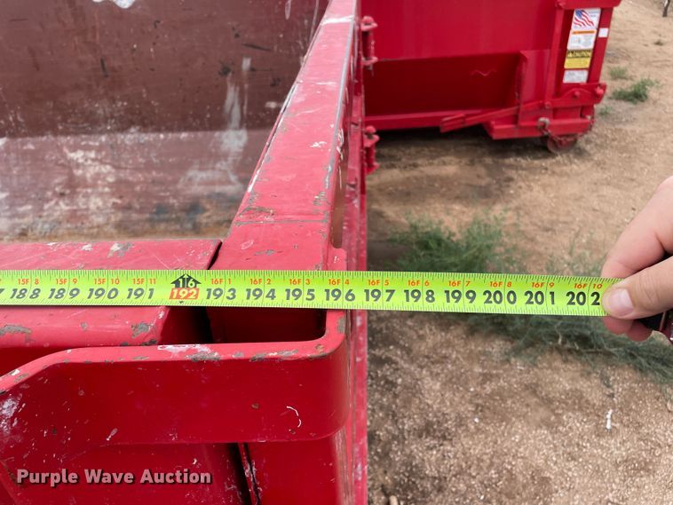 image for item DN4734 2020 Custom Manufacturing, Inc. RO1615B  roll-off container