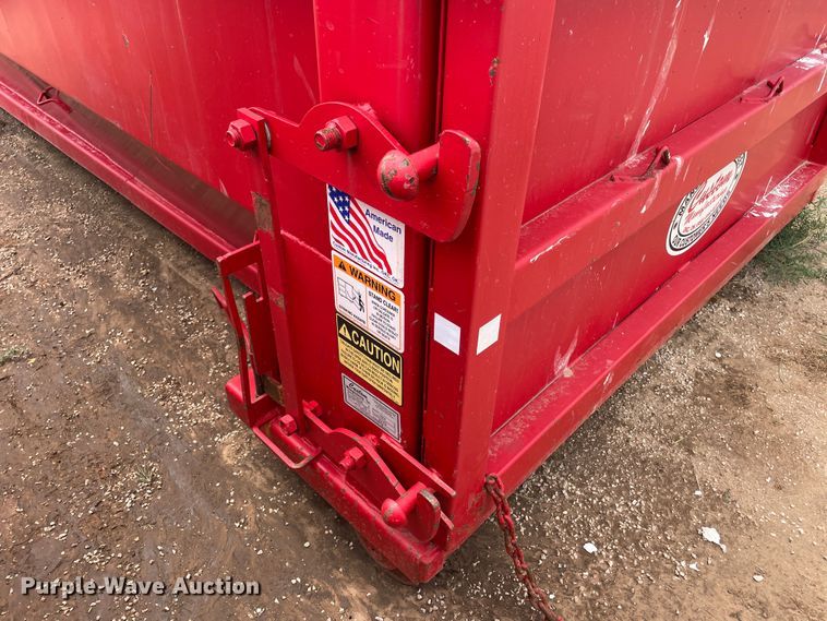 image for item DN4735 2020 Custom Manufacturing, Inc. RO1615B  roll-off container