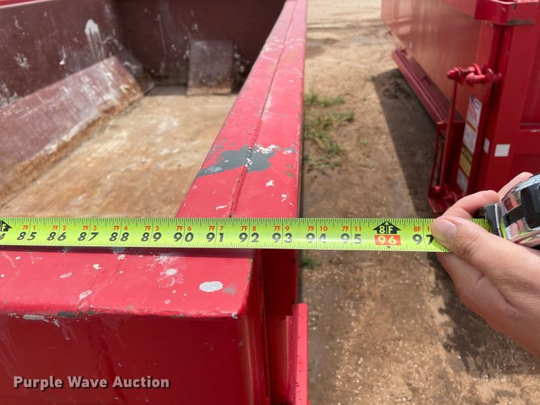 image for item DN4736 2020 Custom Manufacturing, Inc. RO1615B  roll-off container