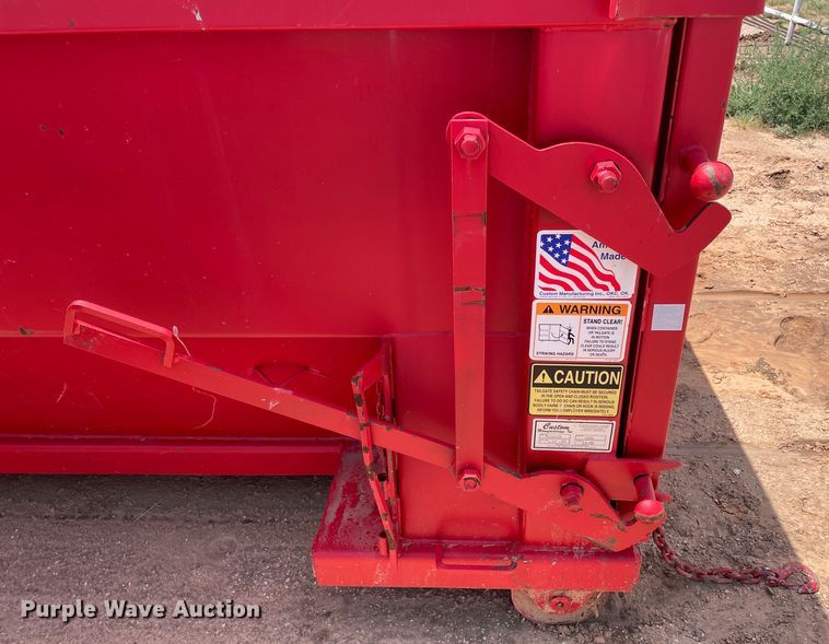 image for item DN4738 2020 Custom Manufacturing, Inc.  roll-off container